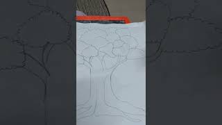 This is banyan tree 🌳 drawing youtubeshort [upl. by Trask]