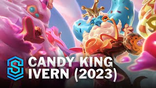 Candy King Ivern 2023 Skin Spotlight  League of Legends [upl. by Urien92]