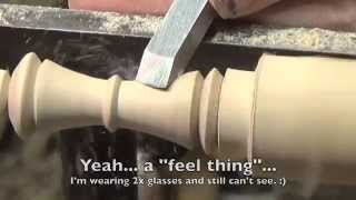 Woodturning Skew work [upl. by Halludba]