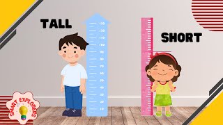 Tall and Short Comparison For Kids Learn PreSchool Concepts [upl. by Narhem]