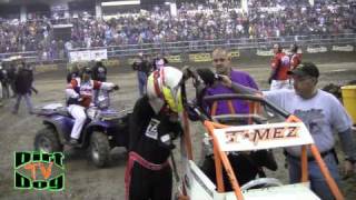 Chili Bowl 2011  Weds AMain quotFlip Finishquot  Donnie Ray Crawford Wins [upl. by Fabozzi466]