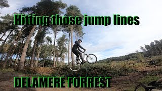 delamere forrest mtb trails and dirt jump line [upl. by Ackler361]