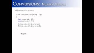 Conversions Part 2 Numeric Literals Java [upl. by Neiluj13]