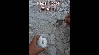 How to Fix Roof Cracks  Repair roof leaks  hacks diy shorts  JuggarTV5 [upl. by Suiramed]