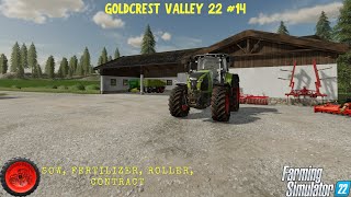 Sow Fertilizer Roller Contract 🚜Goldcrest Valley 22 14🚜Timelapse🚜FS22 [upl. by Yboj]