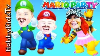 HobbyMom Plays Bower in thisMario Party Video Game [upl. by Ehr]