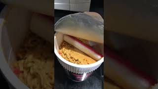 Yummy How to cook Nissin Cup Noodles Spicy Seafood  June 29 2024 shorts [upl. by Merwyn]