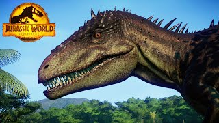 TREX VS CARCHARODONTOSAURUS  Jurassic World Evolution 2 [upl. by Dewhurst]