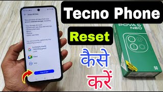 How To Factory Reset in Tecno Pova 6 Neo  Tecno Pova 6 Neo Reset Kaise Maren [upl. by Dnaltiac]