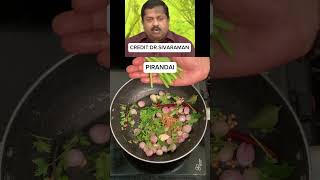 PIRANDAI THUVAIYAL CHUTNEY RECIPE  MOO RECIPE shorts chutney [upl. by Pinkham239]