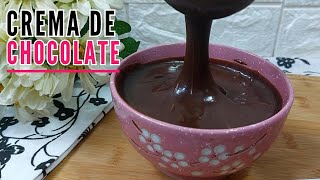 🛑Crema de Chocolate con CACAO para relleno y cobertura SUPER FACIL y Deliciosa 🍫😍🤤 [upl. by Cutlip]