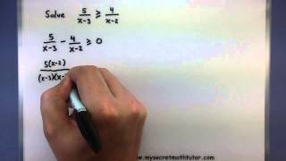 PreCalculus  Solving rational inequalities [upl. by Amehsat249]