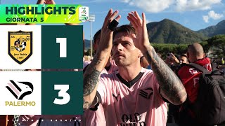 Juve StabiaPalermo 13  HIGHLIGHTS Serie BKT  I siciliani tornano a casa con 3 punti doro [upl. by Yesdnil]