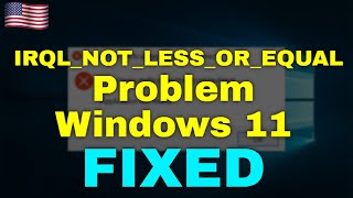 How to Fix IRQL NOT LESS OR EQUAL Windows 11 [upl. by Amle]