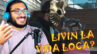 TINOS REACTS Alex Terrible  Livin la video loca vocal cover [upl. by Bakerman]