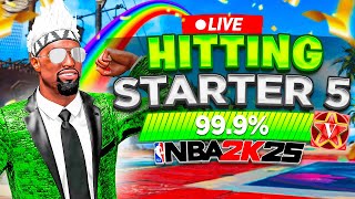 HITTING STARTER 5 in 2X REP EVENT in NBA 2K25 FullStream NEW INSANE BUILD BEST BUILD in NBA 2K25 [upl. by Taub]