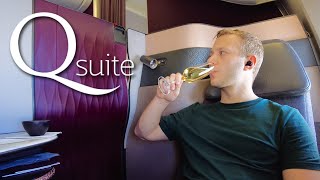 Qatar Airways Qsuite BUSINESS Class amp Al Mourjan Garden Lounge [upl. by Anead]