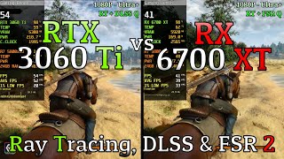 RX 6700 XT vs RTX 3060 Ti  Ray Tracing DLSS amp FSR 2 [upl. by Agamemnon]