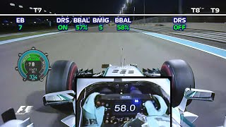 Rosberg changes settings 17 times in his Abu Dhabi pole lap [upl. by Eita]