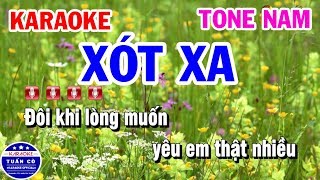 Karaoke Nhạc Sống Xót Xa  Tone Nam Tuấn Cò Karaoke [upl. by Haymo]