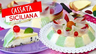 Cassata siciliana ricetta originale passo passo  Come farla assemblarla e glassarla [upl. by Amaryl]