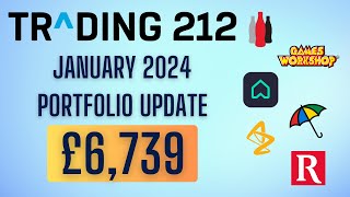 Trading 212 Portfolio Update  UK Dividend Stocks  January 2024 [upl. by Behm]