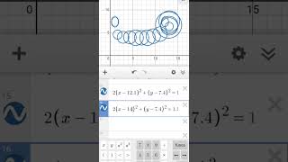 Part 1 Cute Larva Graphed in Desmos Graphing Calculator  Circle Equations  MathArtAna [upl. by Dlorag573]