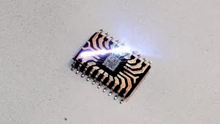 MCU Fiber Laser IC Decapsulation Peek Inside A Microcontroller [upl. by Nnire]