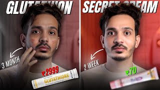 Fair Skin in 2 Weeks with ₹70 Cream – Glutathione Wasted My Money 🤦‍♂️ [upl. by Liba]