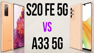 S20 FE 5G vs A33 5G Comparativo [upl. by Allisurd]