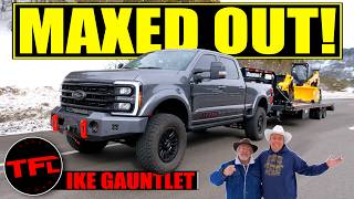 Can a New Lifted Ford F350 Still Tow a Max Load on the Worlds Toughest Towing Test  Ike Gauntlet [upl. by Aihsem]