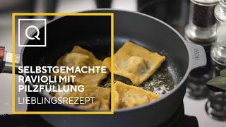 Selbstgemachte Ravioli mit Pilzfüllung  Lieblingsrezept der Woche  QVC [upl. by Enatan]