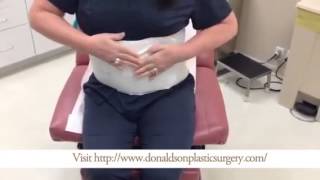 How To Place an Abdominal Binder After Tummy Tuck Surgery [upl. by Hairahcez]