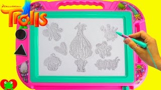 Trolls Magnetic Doodle Board and Hatchimals Surprises [upl. by Kalil]