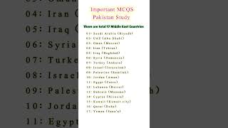 Middle east Countries name  Middle East Countries list capital countries middleeastcountries [upl. by Fesoy479]