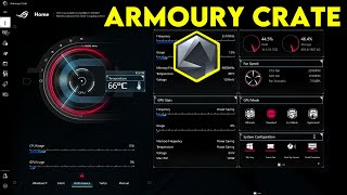 How to Use ASUS ROG Armoury Crate  Review [upl. by Nnylhtak515]