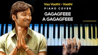 Vaa Vaathi  Vaathi Song Piano Cover with NOTES  AJ Shangarjan  AJS [upl. by Salomone]