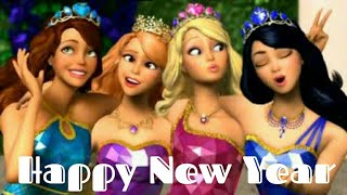 Happy New Year  Barbie  Abba  Animated Song  Whatsapp Status [upl. by Ahsieyt]