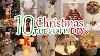 10 Cheap amp Beautiful DIY Jute Christmas Decorations Ideas at Home 2024 [upl. by Enaid]