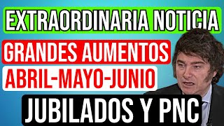 🚀Grande Aumentos❗❗❗ Para los jubilados y Pensionados de Anses En AbrilMayoJunio  Noticias [upl. by Mossolb372]