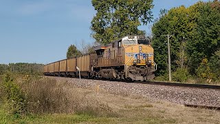 UP 8162 and 8122 Rolling Edgewater Loads into Oostburg 1032024 [upl. by Baniaz]