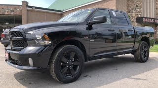 2019 Brilliant Black Crystal Ram 1500 Classic Express Blackout 4x4 [upl. by Stoecker908]