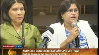 Anuncian concurso campañas preventivas sobre embarazo en adolescentes [upl. by Stryker524]