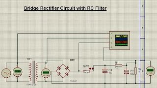 how to make bridgel wave rectifier in proteus software [upl. by Thurston]