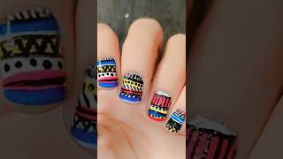 Tribal Nail Art❤️shortsviral [upl. by Mieka]