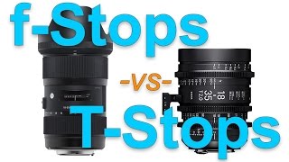 fStops vs TStops [upl. by Ardnuasak]