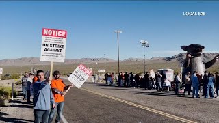 Plumbers pipefitters and service technicians of Local 525 striking [upl. by Sydel]