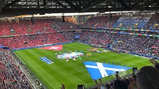 TARTAN ARMY IN COLOGNE  PREMATCH MARCH amp NATIONAL ANTHEM  EURO 2024 [upl. by Utica]