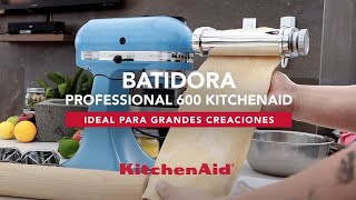 Batidora Professional 600 KitchenAid ideal para grandes creaciones [upl. by Ebbie]