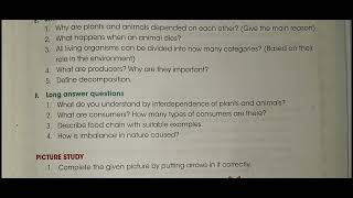 Ch 7 Interdependence of Living Beings plants and animals  questions and answers  class 5 [upl. by Ferreby528]